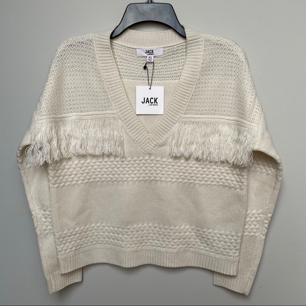 BB Dakota Fringe Kisses Sweater